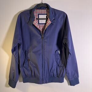 Ben Sherman Jacket Mens Medium Harrington Bomber Mod Windbreaker Check Lined